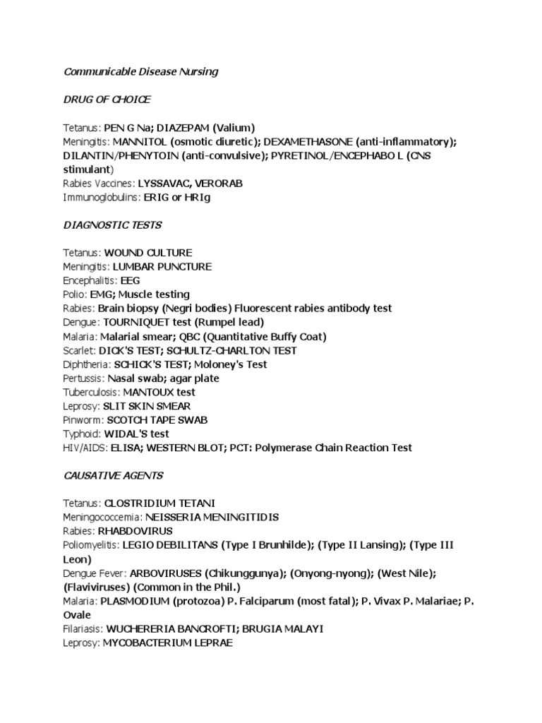 Communicable Disease Nursing | PDF | Infection | Transmission (Medicine)