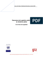 ILPES - CEPAL - Panorama de La Gestión Pública en América Latina - CEPAL