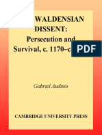 The Waldensian Dissent Persecution and Survival c 1170-c 1570