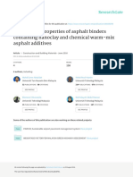 Engineering Properties of Asphalt Binders Containing Nanoclay and Chemical Warm-Mix Asphalt Additives