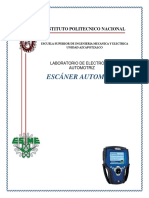 Escáner automotriz: diagnóstico de fallas en vehículos