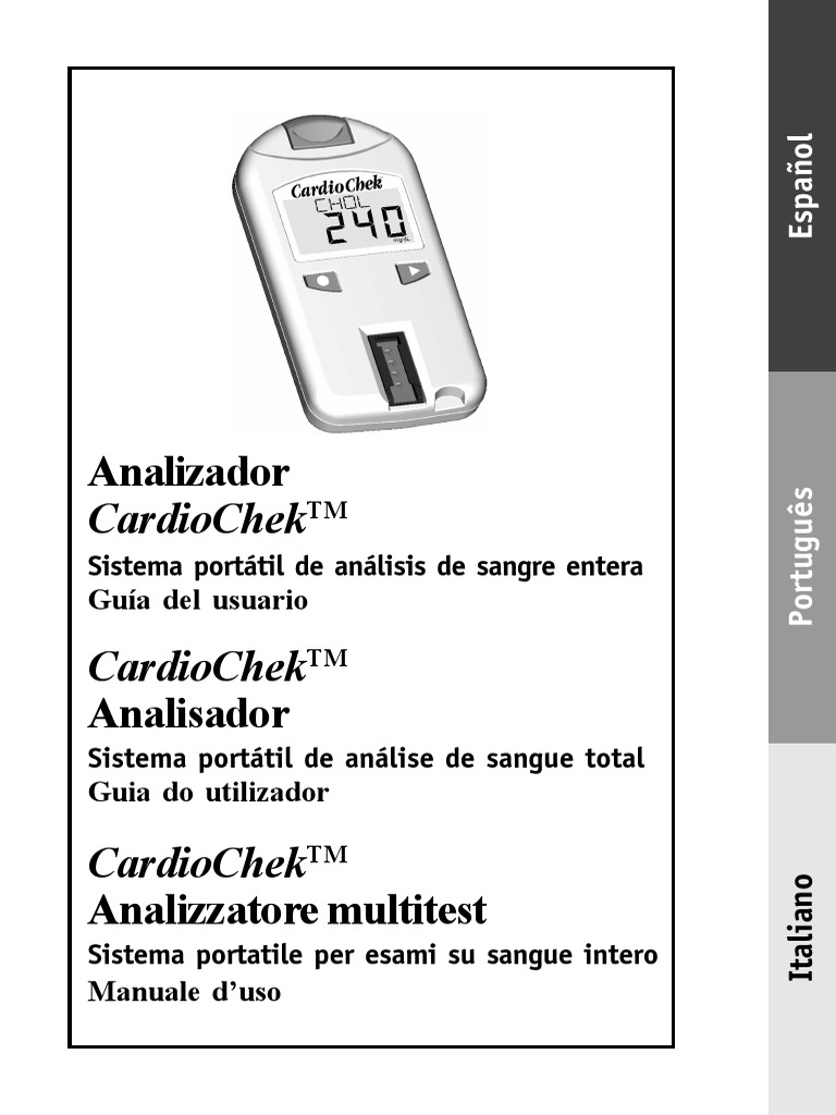 Guía del usuario CardioChekTM | PDF | Batería (electricidad ...