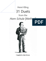 Kling 31 Horn Duets