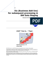 How To Use Badis (Business Add-Ins) For Subsequent Processing in BW Data Staging