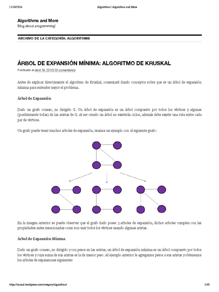Algorithms - Algorithms and More | PDF | Teoría de grafos | Informática ...