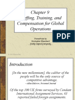 Staffing, Training, and Compensation For Global Operations: Powerpoint by Kristopher Blanchard North Central University