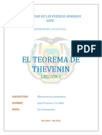 El Teorema de Thevenin