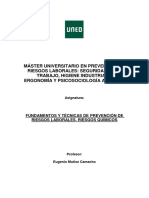 Máster Universitario en Prevención de Riesgos Laborales: Seguridad en El Trabajo, Higiene Industrial Y Ergonomía Y Psicosociología Aplicada