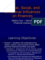 cultural social and emotional influences on finances