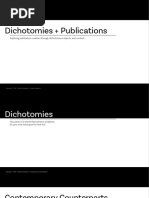 Dichotomies + Publications