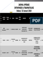 Jadwal Operasi - 23.01.18