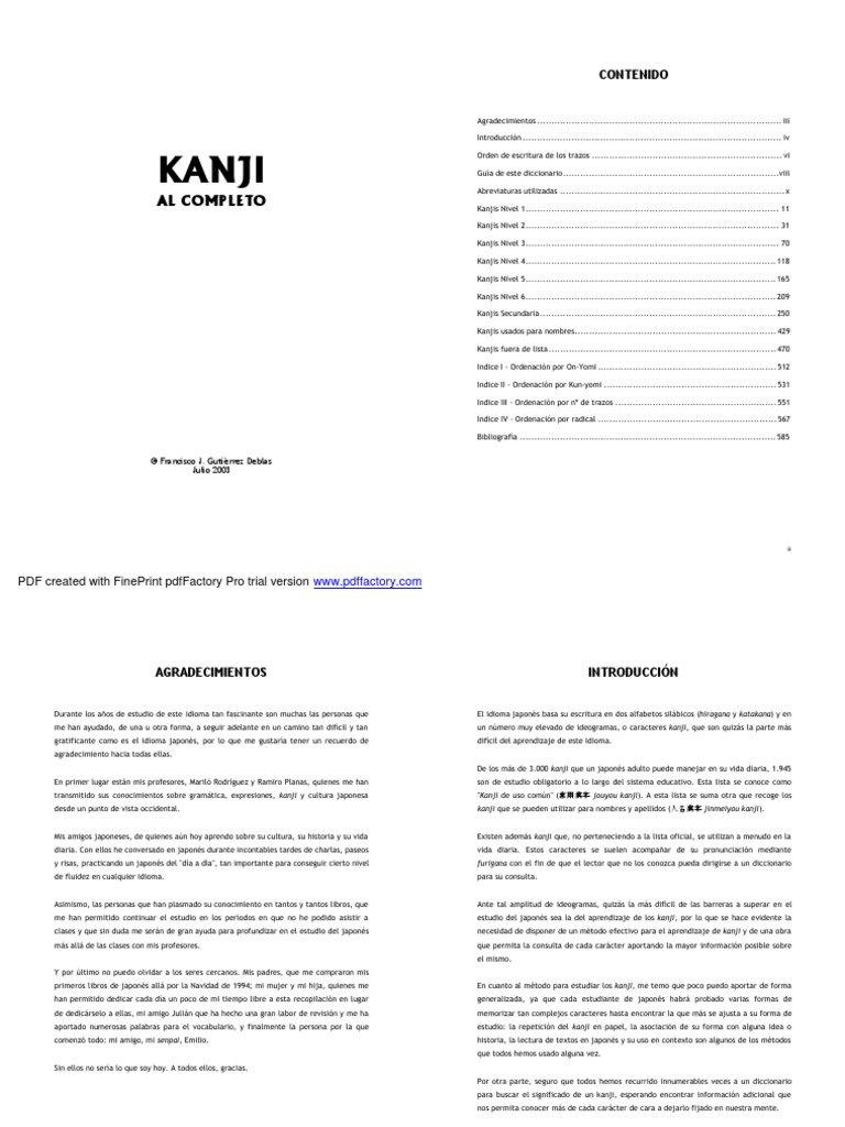 Kanji Al Completo Kanji Diccionario