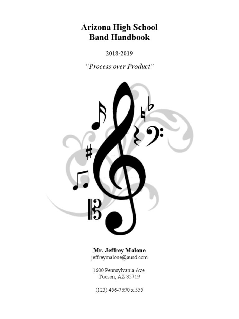 Arizona High School Band Handbook “Process over Product” Music Education Audition
