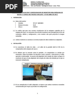 Informe de Instalacion y Configuracion de Monitor para Máquina de Rayos X