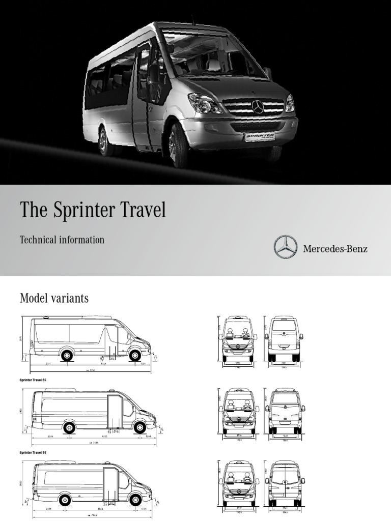 2010 08 The Sprinter Travel TechInfo en | PDF | Mercedes Benz Sprinter ...