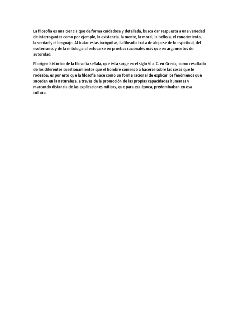 Filosofía | PDF