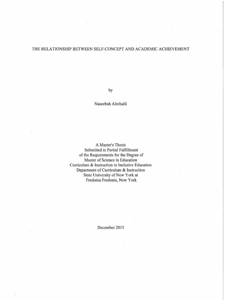 The Relationship Between Self-Concept and Academic Achievement | PDF ...