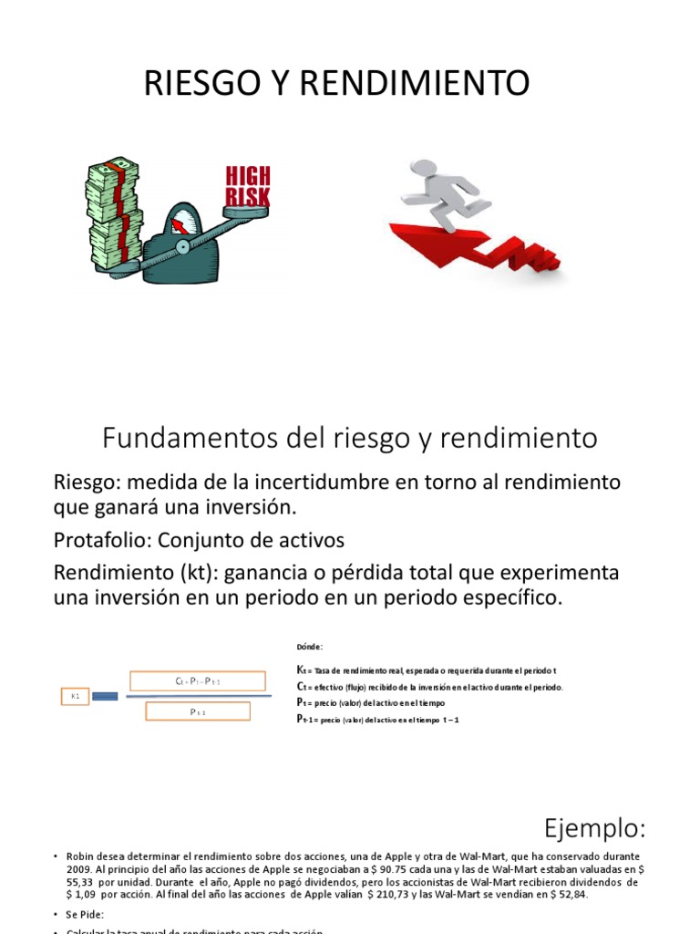 Riesgo y Rendimiento en Inversiones | PDF | Compartir (Finanzas ...