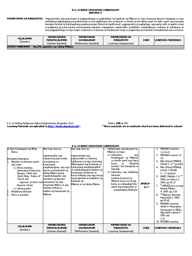 ASGr 5 Dep Ed Tambayan | PDF