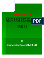 Dasar Dan Hukum Asuransi Kesehatan Pertemuan 14