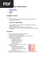 Examination of The Breast