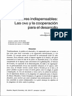 Actores Indispensables: Las ONG y La Cooperación para El Desarrollo