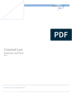 Criminal Law: Summary and Facts