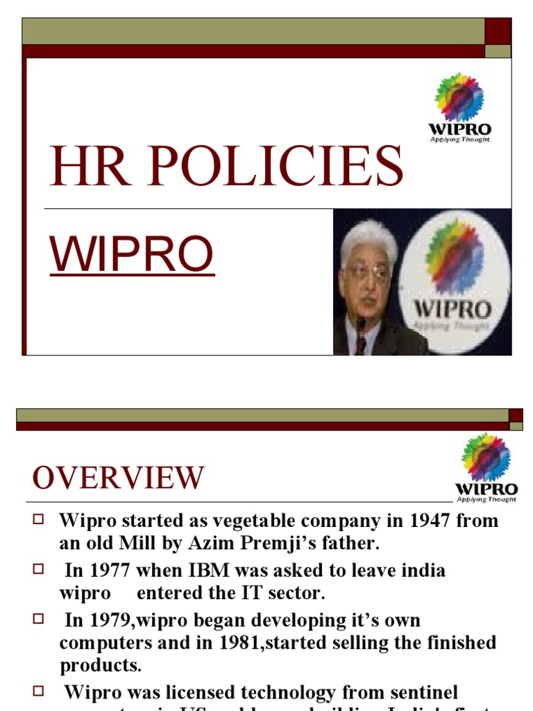 HR Policies Wipro PDF
