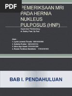 Pemeriksaan Mri Pada Hernia Nukleus Pulposus (HNP)