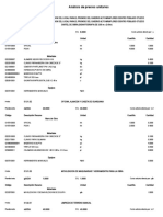 costos unitarios PRONOEI