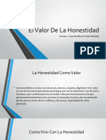 El Valor de La Honestidad