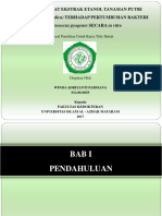 Uji Daya Hambat Ekstrak Etanol Tanaman Putri Malu (Mimosa Pudica) Terhadap Pertumbuhan Bakteri Streptococcus Pyogenes Secara in Vitro