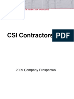CSI Contractors, Inc.: 2009 Company Prospectus