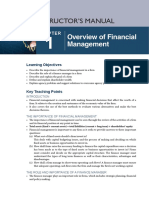 Instructor'S Manual: Overview of Financial Management