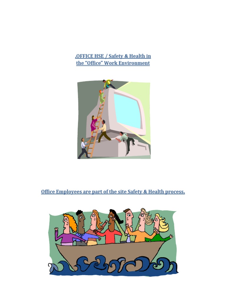 HSE Training On Office Safety PDF Chair Lighting