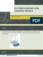 Cara Pemeliharaan Dan Perawatan Neraca