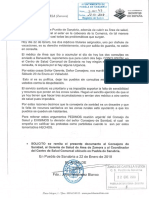 Petición de la dimisión de Antonio María Sáez Aguado por parte del alcalde de Puebla de Sanabria
