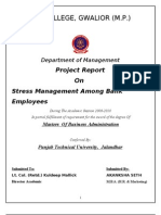 Project On Stress Management