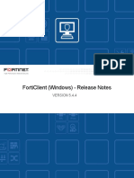 Forticlient 5.4.4 Windows Release Notes