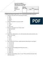 Soal Ulangan Harian IPA TERPADU Kelas VII