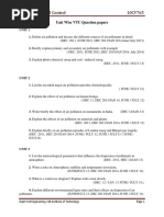 Civil-Vii-Air Pollution and Control (10cv765) - Question Paper