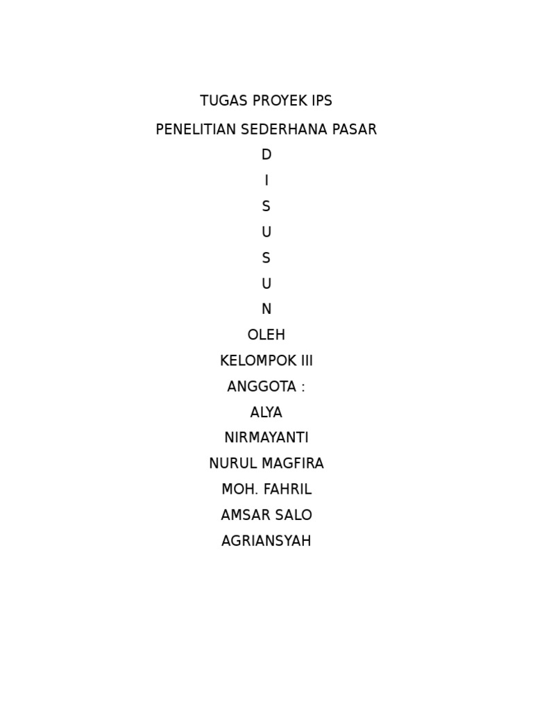 Tugas Proyek Ips