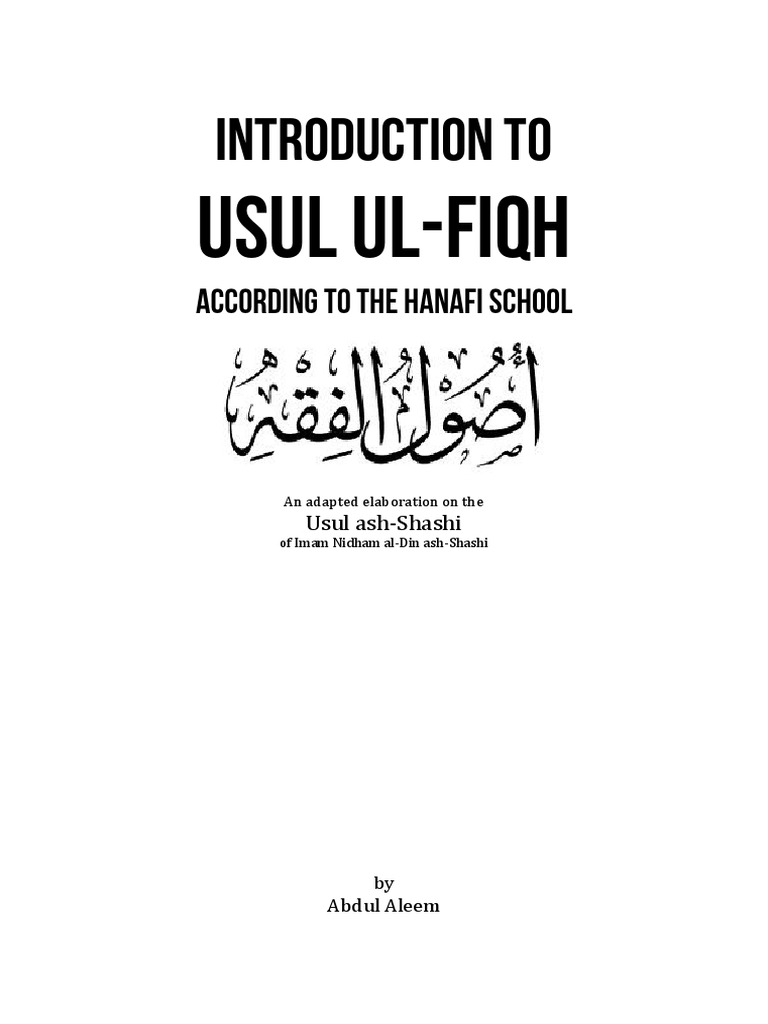 Usul Al Shashi PDF | PDF | Hadith | Islamic Theology