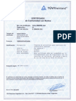 Certificado Actaris Bolivia