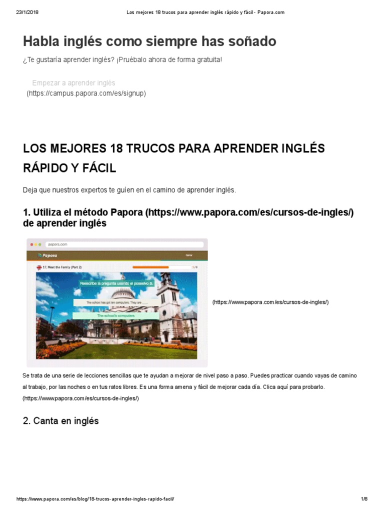 Aprender Ingles Rapido | PDF | Mnemotécnico | Youtube