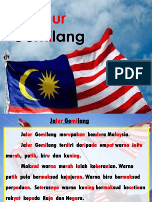 Gemilang warna jalur Bendera Malaysia