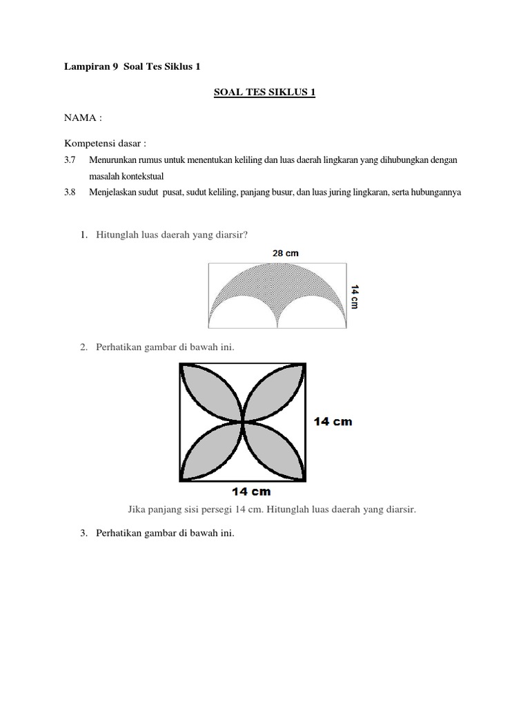 Soal Tes Siklus 1 Pdf