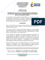 Decreto No Invitacioìn Publica Proceso de Merito Mosquera