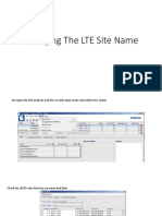Changing The LTE Site Name