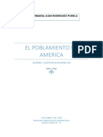 Escuela primaria Juan Rodríguez Puebla: El poblamiento de América